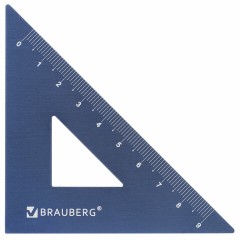 Набор чертежный металлический BRAUBERG (линейка 15 см, 2 треугольника, транспортир), 210816 Набор чертежный металлический BRAUBERG (линейка 15 см, 2 треугольника, транспортир), 210816 - фото 5