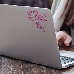 Наклейки готовые из страз ФЛАМИНГО, 8 декоративных элементов, 9,5х15,5 см, ОСТРОВ СОКРОВИЩ, 661565 - фото 5