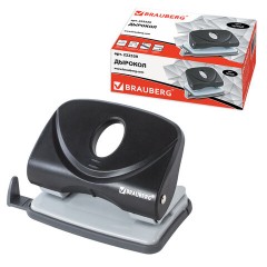 Дырокол BRAUBERG "Original", до 20 листов, черный, 222539 Дырокол BRAUBERG "Original", до 20 листов, черный, 222539 - фото 3