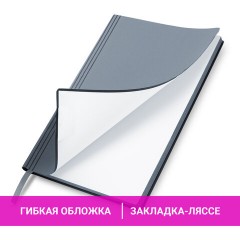 Блокнот А5 138x213 мм, BRAUBERG "Personal", под кожу, 80 листов, клетка, серый, 116612 Блокнот А5 138x213 мм, BRAUBERG "Personal", под кожу, 80 листов, клетка, серый, 116612 - фото 9