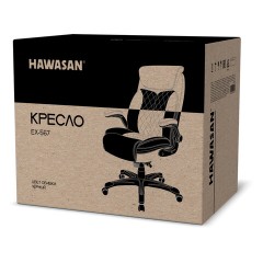 Кресло HAWASAN (ХАВАСАН) "Target EX-567", откидные подлокотники, рециклированная кожа, черное, 532974 - фото 13