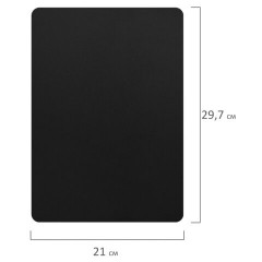 Табличка меловая А4 (21x29,7 см), КОМПЛЕКТ 10 штук, пластиковая, ЧЕРНАЯ, BRAUBERG, 291300 - фото 4