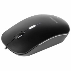 Мышь проводная бесшумная SMARTBUY 288-K, USB, 2 кнопки + 1 колесо, оптическая, черная, 02019, SBM-288-K - фото 3