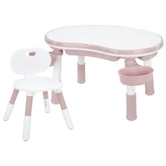 Стол детский трансформер 3 в 1 BRABIX KIDS CT-001, растущий, 2-8 лет, пластик, розовый, 533289 - фото 13