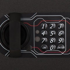 Сейф мебельный BRABIX "SF-230EL", 230х310х250 мм, электронный замок, черный, 291147, S103BR211614 - фото 6
