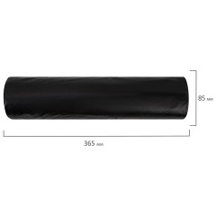 Мешки для мусора 120 л, черные, в рулоне 50 штук, ПВД 23 мкм, 65x105 см, BOOMHOUSE (БУМХАУС), 702670 - фото 4