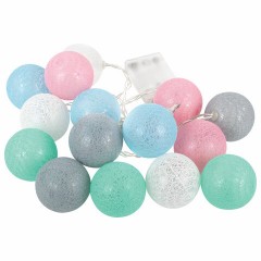 Электрогирлянда-нить комнатная "Cotton Balls" 3 м, 15 LED, теплый белый, на батарейках, ЗОЛОТАЯ СКАЗКА, 591729 Электрогирлянда-нить комнатная "Cotton Balls" 3 м, 15 LED, теплый белый, на батарейках, ЗОЛОТАЯ СКАЗКА, 591729 - фото 4
