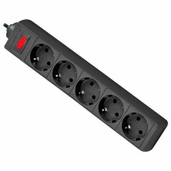 Сетевой фильтр DEFENDER ES, 5 розеток, 1,8 м, черный, 99484 - фото 4