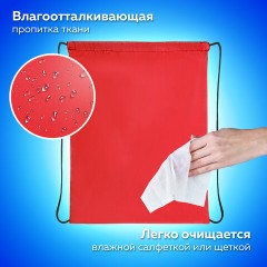 Мешок для обуви ПИФАГОР, 1 отделение, 40х32 см, красный, 271616 Мешок для обуви ПИФАГОР, 1 отделение, 40х32 см, красный, 271616 - фото 8