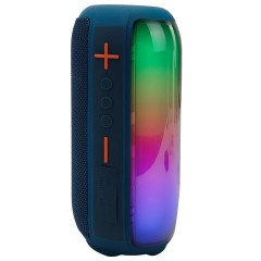 Колонка портативная влагозащищенная KAIGO (КАЙГО) BTW185, 20 Вт, Bluetooth, USB, Micro SD, AUX, RGB, TWS, FM, синяя, 514221 - фото 2
