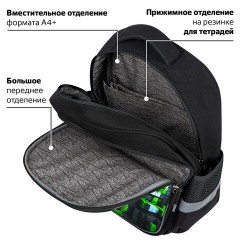 Рюкзак BRAUBERG FAVOUR, 2 отделения, 3 кармана, "Module blocks", 40х29х15 см, 273124 - фото 17
