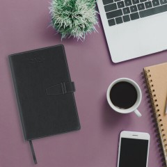 Ежедневник датированный 2026, А5, 143х218 мм, BRAUBERG "Journal", под кожу, застежка, держатель для ручки, органайзер, черный, 117382 - фото 15