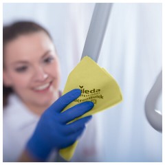Салфетки VILEDA PROFESSIONAL "МикронКвик", КОМПЛЕКТ 5 шт., микроволокно, желтый, 38х40 см, 170638 - фото 10