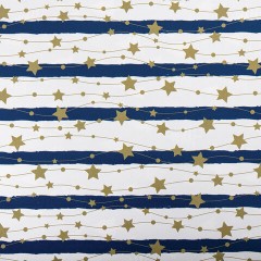 Бумага упаковочная новогодняя НАБОР 3 шт., "Blue Collection", 70х100 см, 3 дизайна, ЗОЛОТАЯ СКАЗКА, 592058 - фото 4