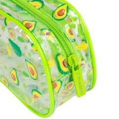 Пенал-косметичка BRAUBERG LUCENT на молнии, прозрачный, "Avocado", 21х5х9 см, 270054 Пенал-косметичка BRAUBERG LUCENT на молнии, прозрачный, "Avocado", 21х5х9 см, 270054 - фото 4