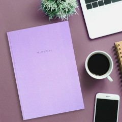 Блокнот БОЛЬШОЙ ФОРМАТ 200х290 мм, А4, 80 л., твердый, клетка, BRAUBERG "Minimal", сиреневый, 116434 Блокнот БОЛЬШОЙ ФОРМАТ 200х290 мм, А4, 80 л., твердый, клетка, BRAUBERG "Minimal", сиреневый, 116434 - фото 6