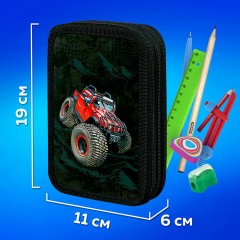 Пенал ПИФАГОР, 3 отделения, ламинированный картон, 19х11 см, "Big Wheels", 271548 Пенал ПИФАГОР, 3 отделения, ламинированный картон, 19х11 см, "Big Wheels", 271548 - фото 11