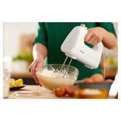 Миксер PHILIPS HR3705/00, 300 Вт, 5 скоростей, 2 венчика, 2 крюка для теста, белый Миксер PHILIPS HR3705/00, 300 Вт, 5 скоростей, 2 венчика, 2 крюка для теста, белый - фото 7