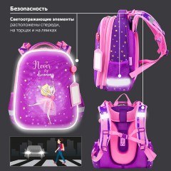 Ранец ЮНЛАНДИЯ EXTRA, с дополнительным объемом, "Dancing girl", 38х29х18 см, 270675 Ранец ЮНЛАНДИЯ EXTRA, с дополнительным объемом, "Dancing girl", 38х29х18 см, 270675 - фото 19