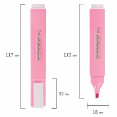 Текстовыделитель ЮНЛАНДИЯ "COLORSTAR PASTEL", ПАСТЕЛЬНЫЙ РОЗОВЫЙ, линия 1-4 мм, 151712 - фото 7