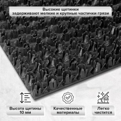 Коврик ДОРОЖКА 0,9х10 м, "ТРАВКА" ГРАФИТ пластиковый грязезащитный, щетина 10 мм, LAIMA EXPERT, 701069 Коврик ДОРОЖКА 0,9х10 м, "ТРАВКА" ГРАФИТ пластиковый грязезащитный, щетина 10 мм, LAIMA EXPERT, 701069 - фото 8