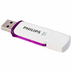 Флеш-диск 64 GB PHILIPS SNOW, разъем USB 3.0, фиолетовый, FM64FD75B/97 Флеш-диск 64 GB PHILIPS SNOW, разъем USB 3.0, фиолетовый, FM64FD75B/97 - фото 2