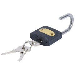 Замок навесной чугунный "Стандарт", ширина 38 мм, английский, 3 ключа, ГРАНДМАСТЕР, 671291 - фото 4