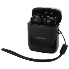 Наушники беспроводные TWS вкладыши с микрофоном, SONNEN EP-BH10B, Bluetooth 5.3, черные, 514122 - фото 4