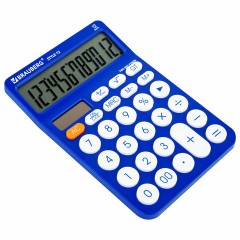 Калькулятор настольный BRAUBERG STYLE-12-BL (157х106 мм), 12 разрядов, двойное питание, СИНИЙ, 272966 Калькулятор настольный BRAUBERG STYLE-12-BL (157х106 мм), 12 разрядов, двойное питание, СИНИЙ, 272966 - фото 4