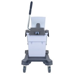 Тележка уборочная VILEDA PROFESSIONAL "УльтраСпидПро" КОМПЛЕКТ с ЧЕРЕНКОМ 150 см, ведро 25 л, база, отжим, ШВАБРА + 3 МОПа, 166378 - фото 5