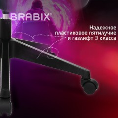 Кресло компьютерное BRABIX "Alpha GM-018", ткань/экокожа, черное, 532636, GM-018_532636 - фото 13