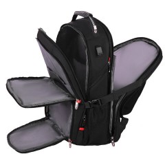 Рюкзак GERMANIUM UPGRADE Max, 3 отделения, отделение для ноутбука, USB-порт, UP-5, черный, 49х34х24 см, 271669 Рюкзак GERMANIUM UPGRADE Max, 3 отделения, отделение для ноутбука, USB-порт, UP-5, черный, 49х34х24 см, 271669 - фото 7