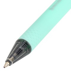 Ручки шариковые автоматические BRAUBERG "VIVID PASTEL", СИНИЕ, НАБОР 4 ШТУКИ, soft-touch, пишущий узел 0,7 мм, линия письма 0,35 мм, 144408 - фото 10
