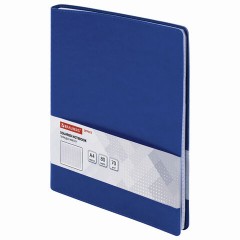 Тетрадь БОЛЬШОЙ ФОРМАТ (200x252 мм) В5, BRAUBERG "Office PRO", под кожу, гребень, клетка, 80 л., синий, 111048 Тетрадь БОЛЬШОЙ ФОРМАТ (200x252 мм) В5, BRAUBERG "Office PRO", под кожу, гребень, клетка, 80 л., синий, 111048 - фото 5