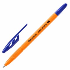 Ручки шариковые BRAUBERG "ULTRA ORANGE", СИНИЕ, НАБОР 10 штук, корпус оранжевый, узел 0,7 мм, 143571 Ручки шариковые BRAUBERG "ULTRA ORANGE", СИНИЕ, НАБОР 10 штук, корпус оранжевый, узел 0,7 мм, 143571 - фото 2