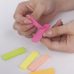 Закладки клейкие неоновые BRAUBERG бумажные, 50х14 мм, 250 штук (5 цветов х 50 листов), европодвес, 122731 - фото 3