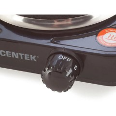Настольная электрическая плита CENTEK CT-1506, 1000 Вт, 1 конфорка, 5 режимов нагрева, черная, CT-1506 Black Настольная электрическая плита CENTEK CT-1506, 1000 Вт, 1 конфорка, 5 режимов нагрева, черная, CT-1506 Black - фото 4