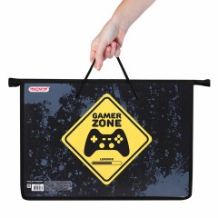 Папка на молнии с ручками ПИФАГОР А4, 1 отделение, пластик, ручки-шнурок, "Game Zone", 271470 Папка на молнии с ручками ПИФАГОР А4, 1 отделение, пластик, ручки-шнурок, "Game Zone", 271470 - фото 5