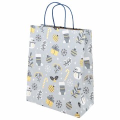 Пакет подарочный НАБОР 4 штуки новогодний 26x32x13 см, "Kraft Large", ЗОЛОТАЯ СКАЗКА, 592133 Пакет подарочный НАБОР 4 штуки новогодний 26x32x13 см, "Kraft Large", ЗОЛОТАЯ СКАЗКА, 592133 - фото 6