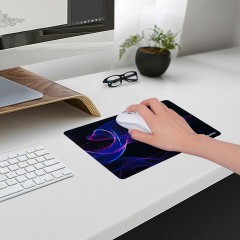 Коврик для мыши SONNEN "NEON WAVE" резина + ткань, 250х200х2 мм, 513958 - фото 4