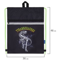 Мешок для обуви BRAUBERG, с петлей, светоотражающая полоса, 2 отделения, 46х36 см, Tyrannosaur, 272399 Мешок для обуви BRAUBERG, с петлей, светоотражающая полоса, 2 отделения, 46х36 см, Tyrannosaur, 272399 - фото 6