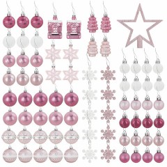 Шары новогодние ёлочные "Elegant Pink" 77 предметов, розовый/белый, ЗОЛОТАЯ СКАЗКА, 591715 Шары новогодние ёлочные "Elegant Pink" 77 предметов, розовый/белый, ЗОЛОТАЯ СКАЗКА, 591715 - фото 2