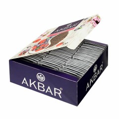 Чай АКБАР "Малина и черника" черный, 100 пакетиков в конвертах по 1,5 г, 1050125 - фото 3