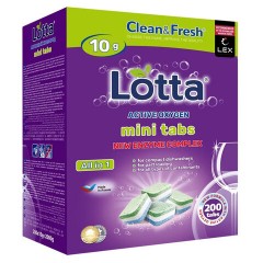 Таблетки для посудомоечных машин 200 шт., CLEAN&FRESH All IN 1 MINI TABS, Cd13200m