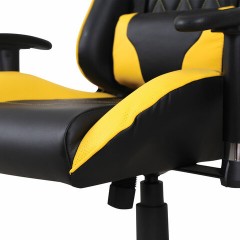 Кресло компьютерное BRABIX "GT Master GM-110", две подушки, экокожа, черное/желтое, 531927 Кресло компьютерное BRABIX "GT Master GM-110", две подушки, экокожа, черное/желтое, 531927 - фото 13