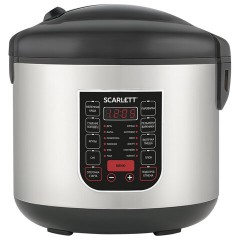 Мультиварка SCARLETT SC-MC410S27, 900 Вт, 5 л, 22 программы, серебро/черная Мультиварка SCARLETT SC-MC410S27, 900 Вт, 5 л, 22 программы, серебро/черная - фото 2