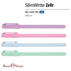 Ручка шариковая BRUNO VISCONTI "SlimWrite", "Zefir", СИНЯЯ, корпус ассорти, узел 0,5 мм, линия письма 0,3 мм, 20-0204 Ручка шариковая BRUNO VISCONTI "SlimWrite", "Zefir", СИНЯЯ, корпус ассорти, узел 0,5 мм, линия письма 0,3 мм, 20-0204 - фото 12