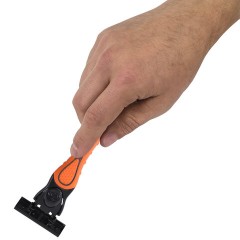 Бритвенный станок многоразовый мужcкой, 3 лезвия, 11 кассет, оранжевый, X-ONE (ИКС-УАН), 700023 - фото 6