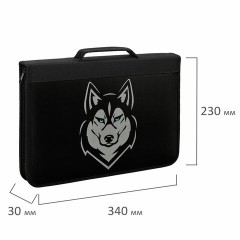 Папка на молнии BRAUBERG А4 с ручкой, с органайзером, 1 отделение, "Husky", 271450 Папка на молнии BRAUBERG А4 с ручкой, с органайзером, 1 отделение, "Husky", 271450 - фото 6