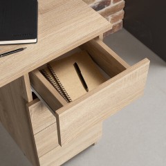 Стол письменный/компьютерный BRABIX "Scandi CD-016", 1100х500х750 мм, 4 ящика, дуб сонома, 641892, ЦБ013707-2 - фото 8